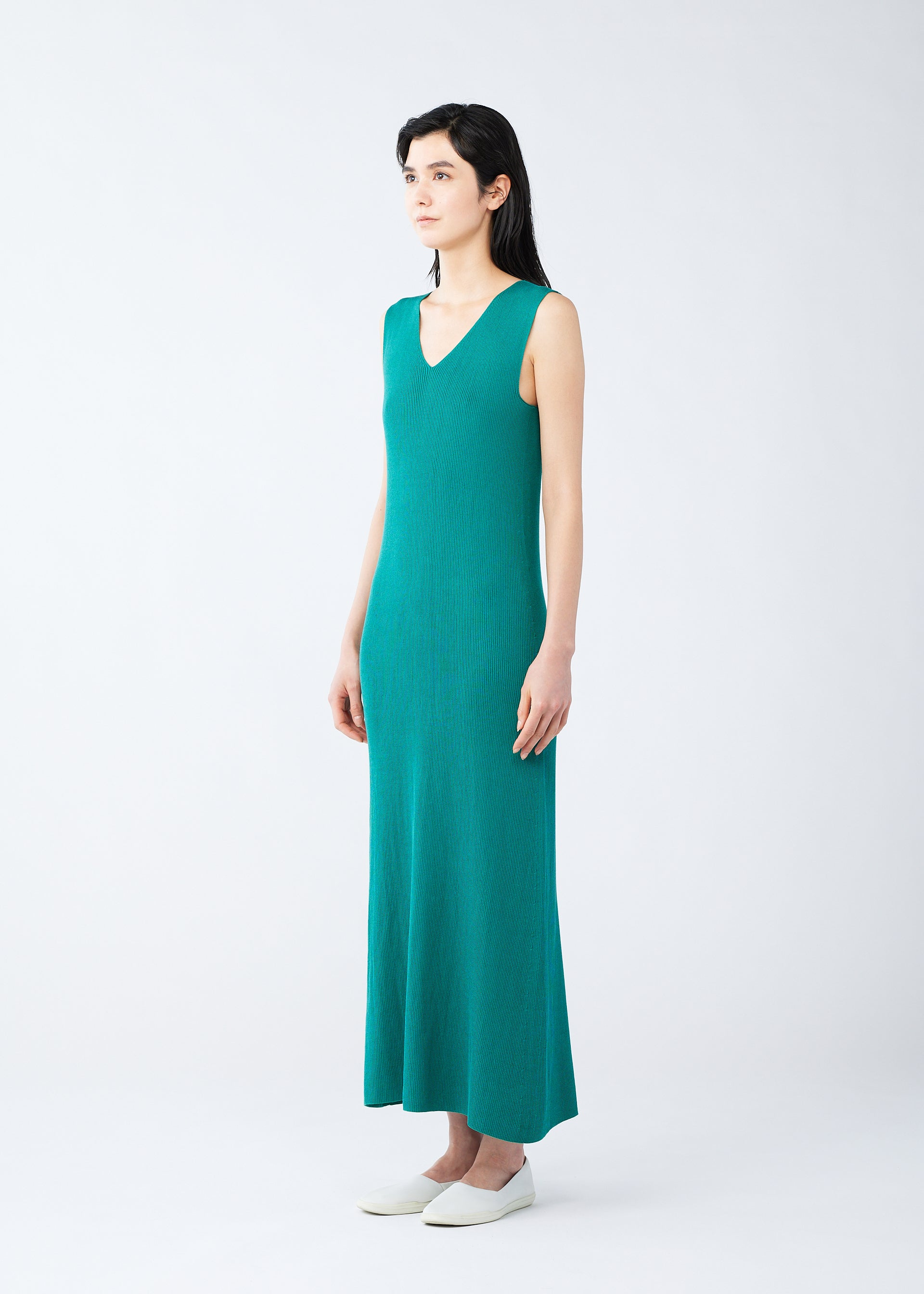 FLAT RIB KNIT、ウィメンズ_ワンピース、着用画像2