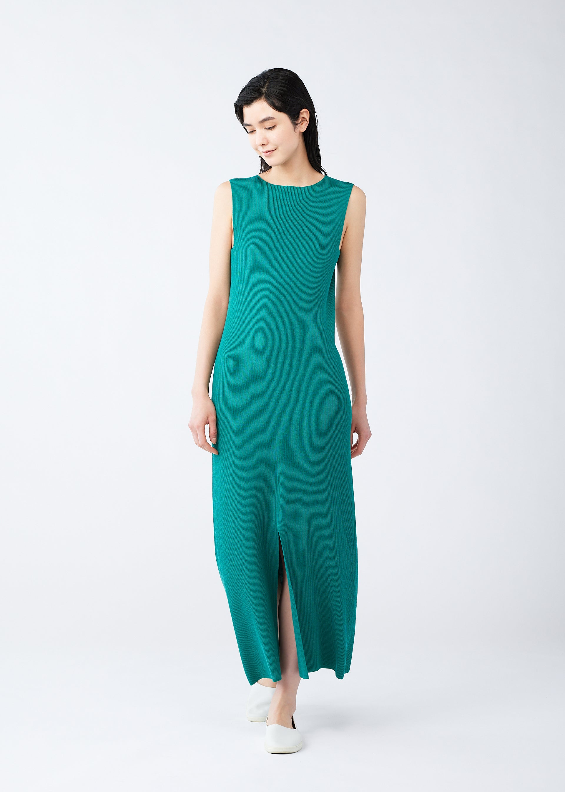 FLAT RIB KNIT、ウィメンズ_ワンピース、着用画像4