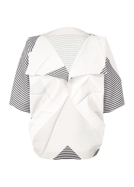 FOLD RAMIE PRINT、ウィメンズ_トップス_シャツ、ホワイト