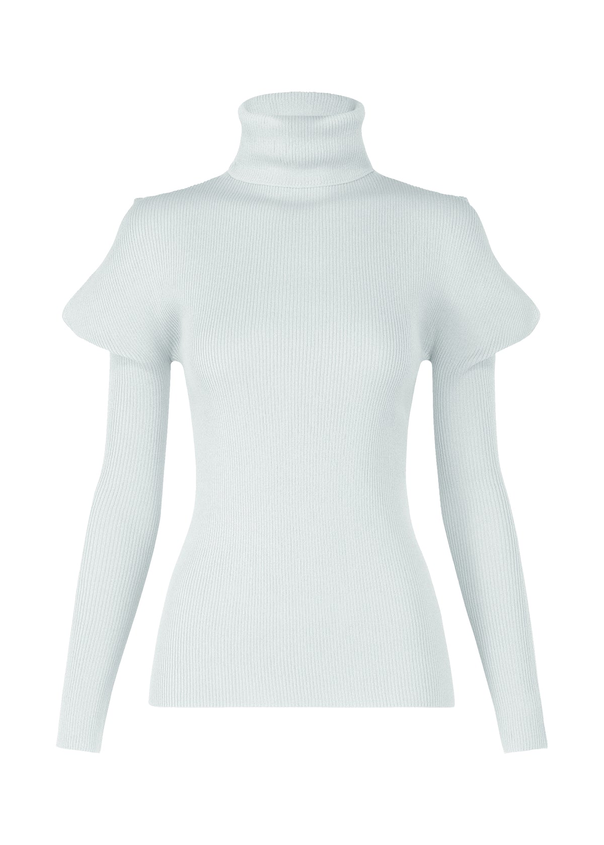 FLAT RIB KNIT 1、ウィメンズ_ニット、グレー