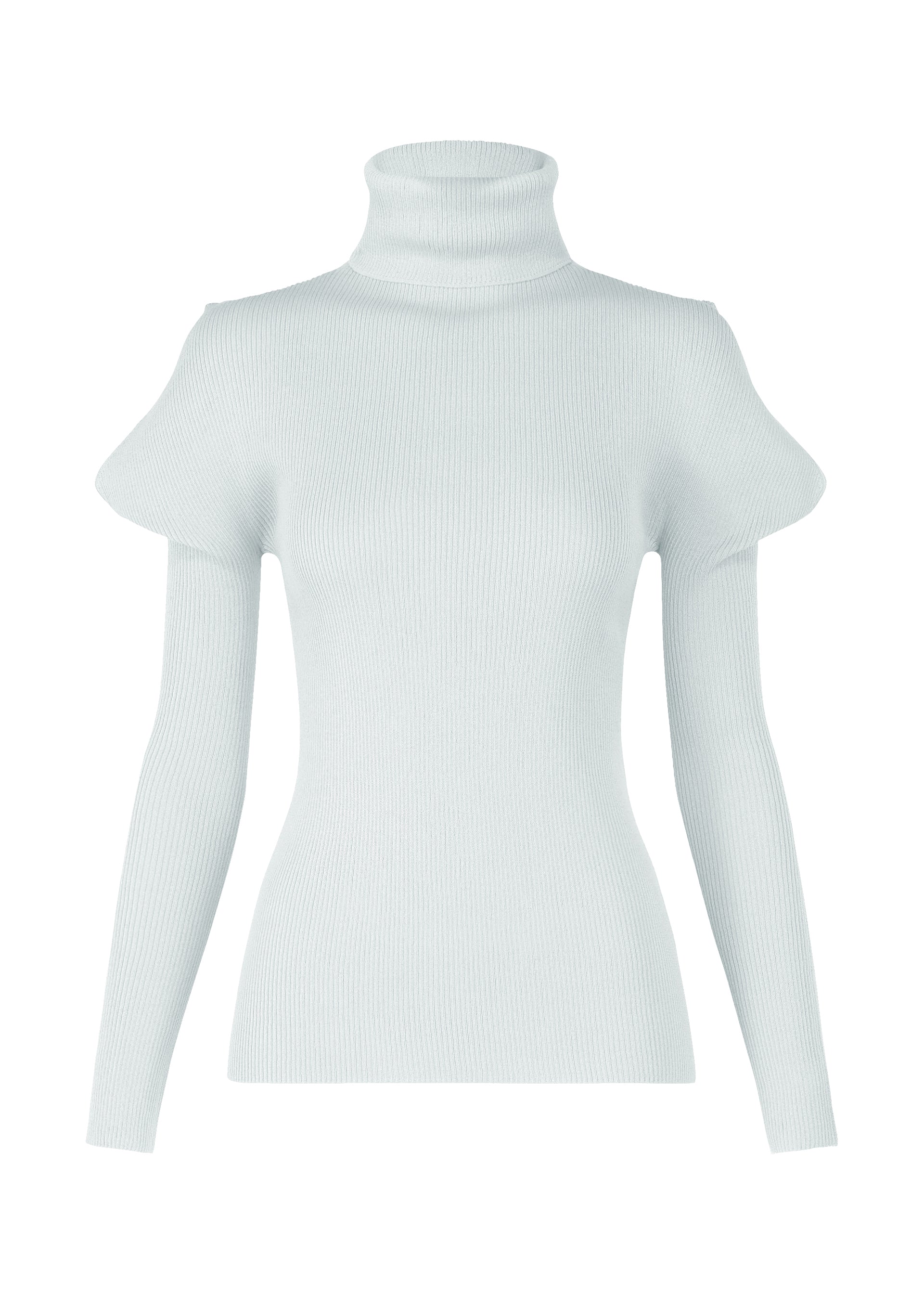 FLAT RIB KNIT 1、ウィメンズ_ニット、グレー