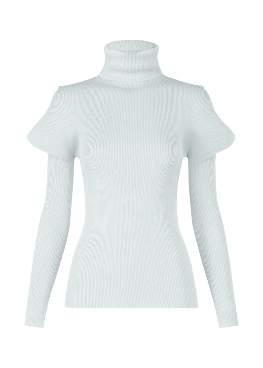 FLAT RIB KNIT 1、ウィメンズ_ニット、グレー