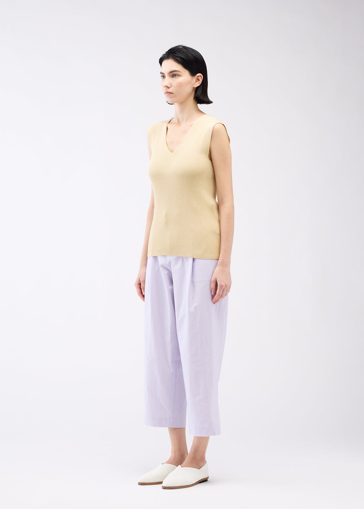 FLAT RIB KNIT 2、ウィメンズ_ニット、着用画像2