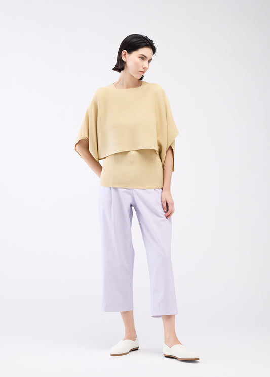 FLAT RIB KNIT 2、ウィメンズ_ニット、着用画像1