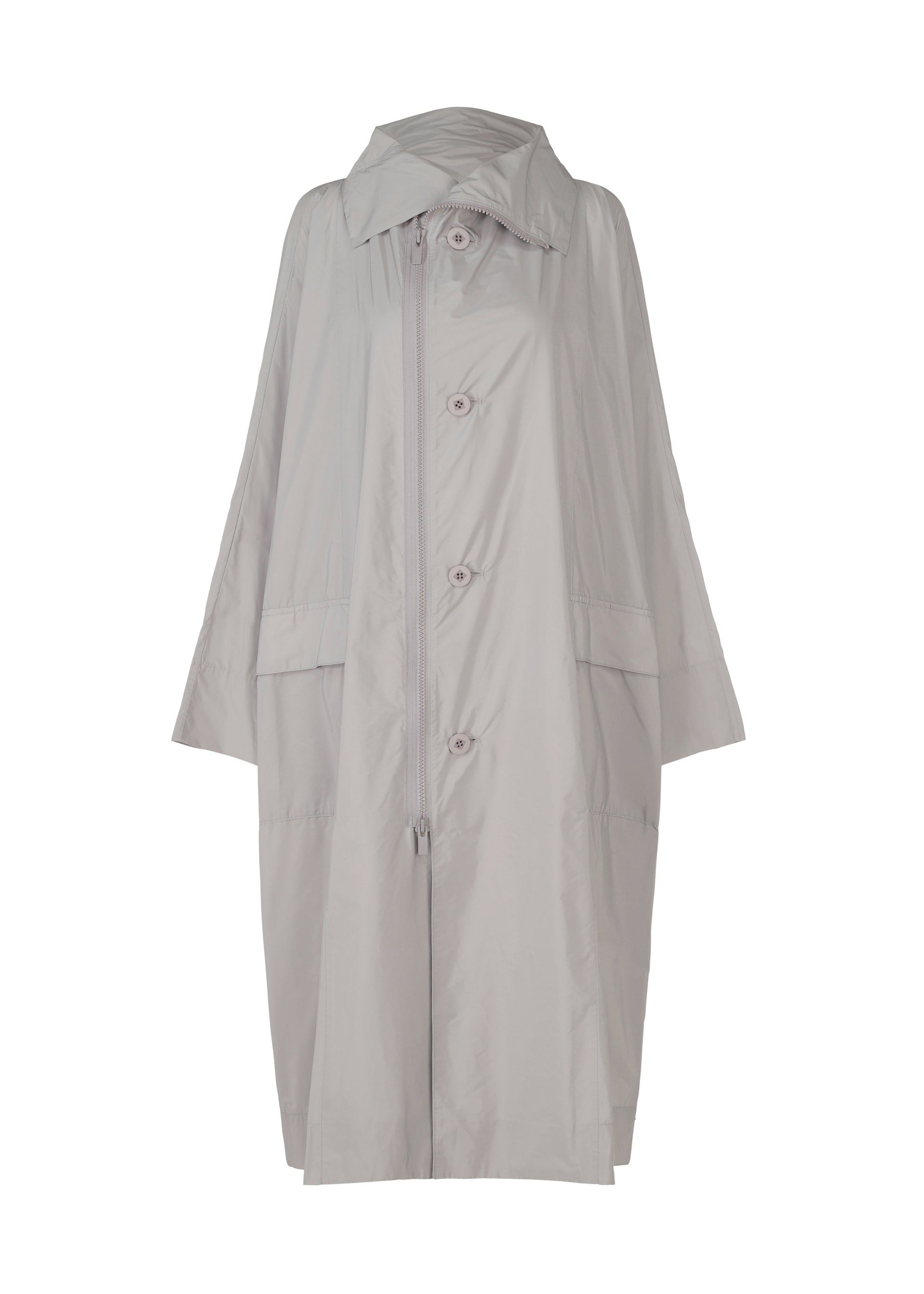 FLAT WIND COAT、ウィメンズ_ジャケット&コート_コート、グレー