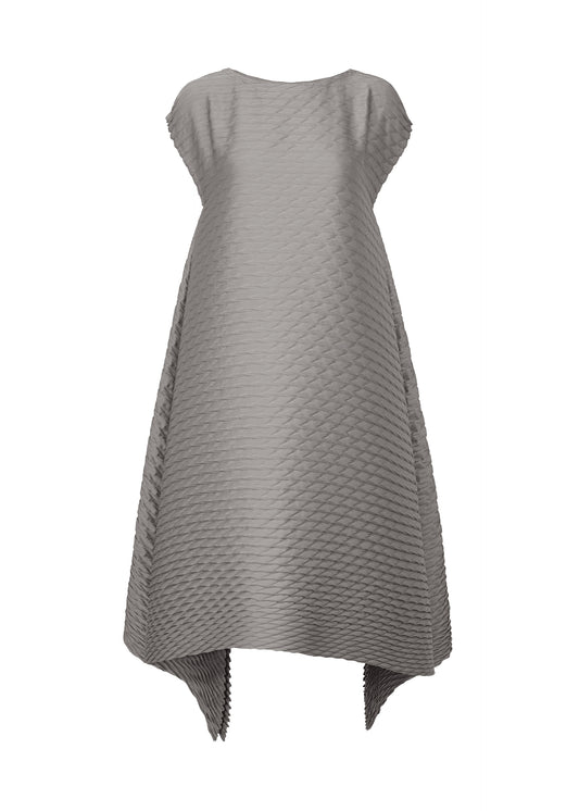 GLEAM PLEATS、ウィメンズ_ワンピース、グレー