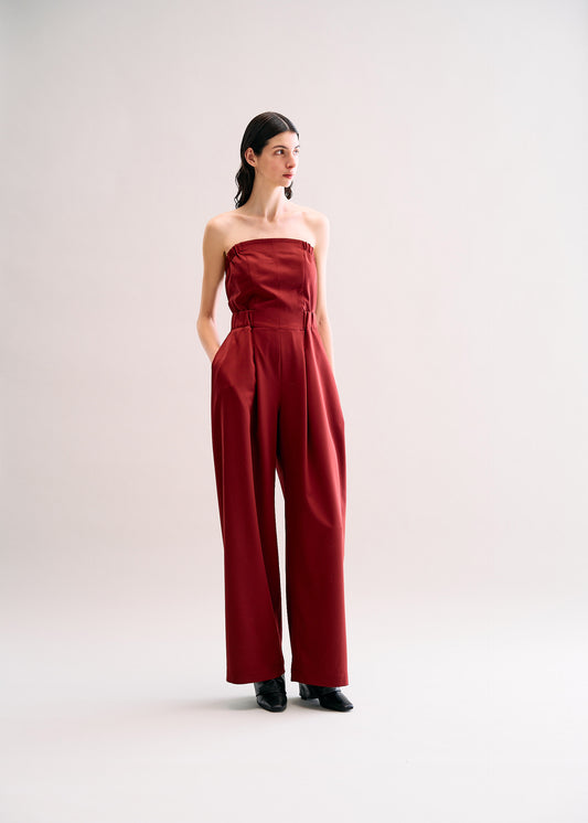 WOOL GABARDINE、ウィメンズ_ジャンプスーツ、着用画像1