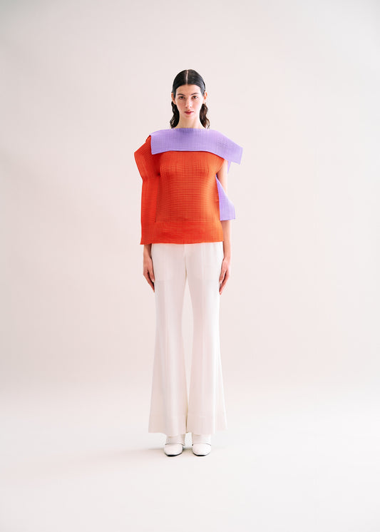 FRAMED PLEATS、ウィメンズ_トップス_トップ、着用画像1