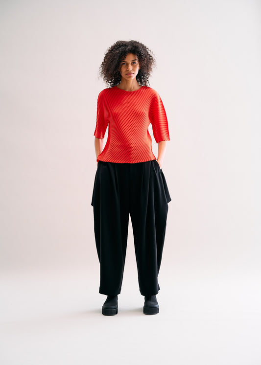 REITERATION PLEATS SOLID、ウィメンズ_トップス_トップ、着用画像1