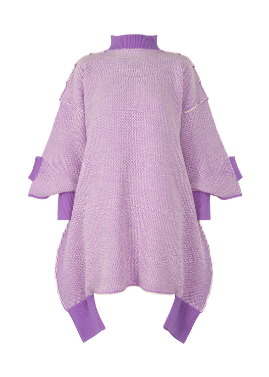 SEED STITCH KNIT、ウィメンズ_ワンピース、パープル