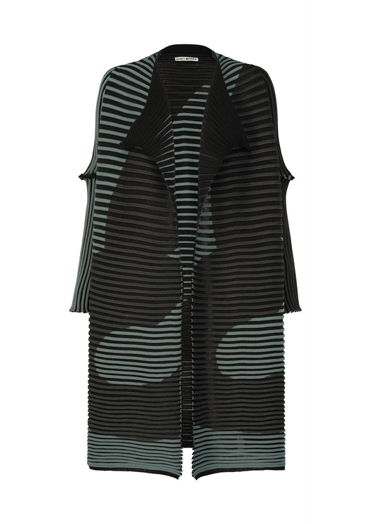 MEANDER KNIT、ウィメンズ_トップス_カーディガン、カーキ