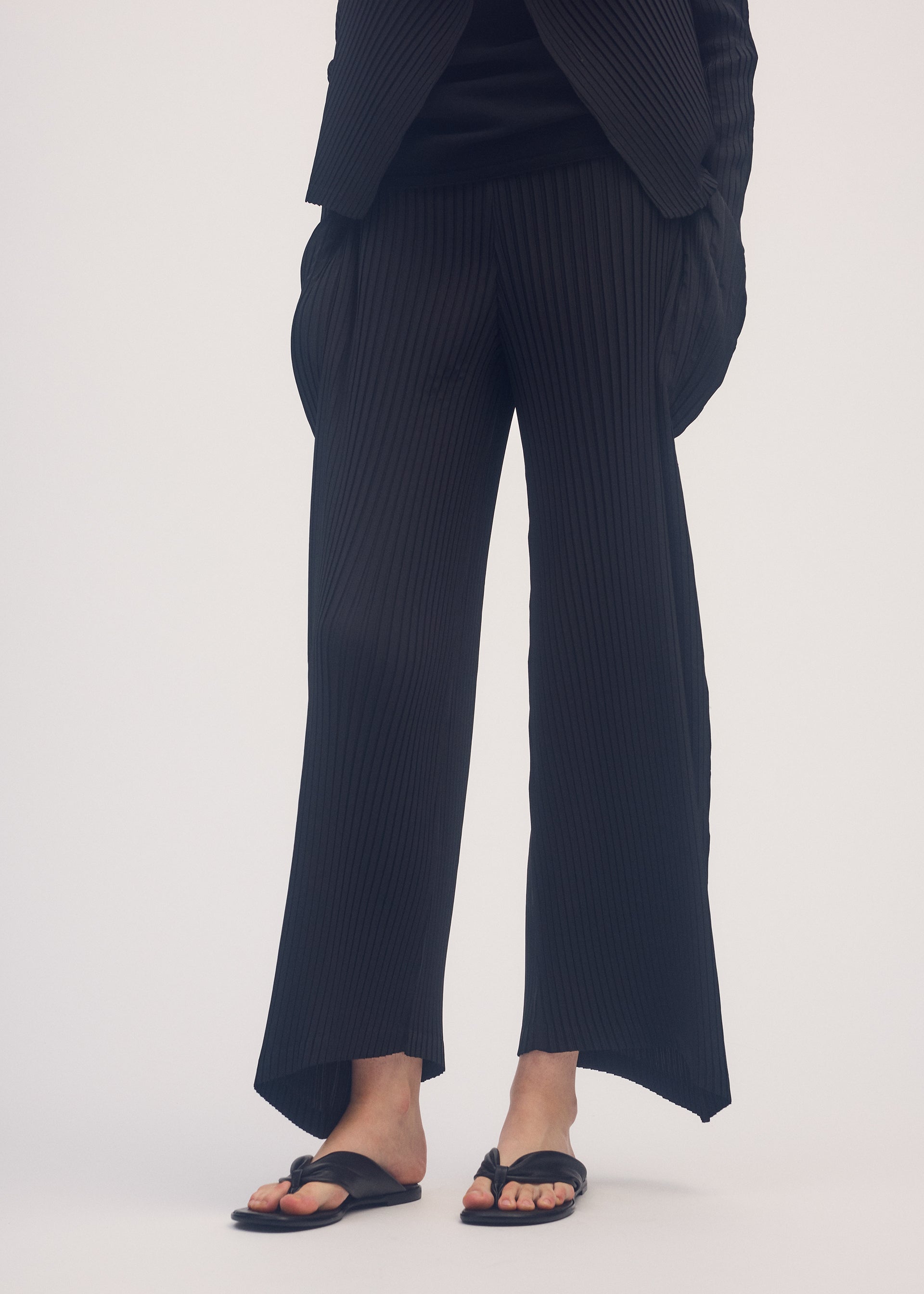 SHADOW STUDY PLEATS SOLID、ウィメンズ_パンツ、着用画像2