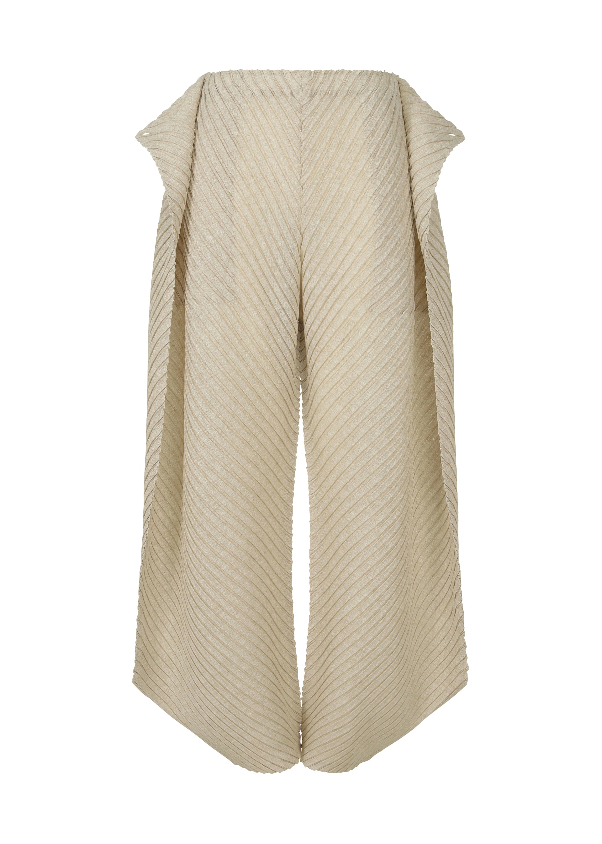 SHEER LINEN LIKE PLEATS、ウィメンズ_パンツ、ディテール画像3