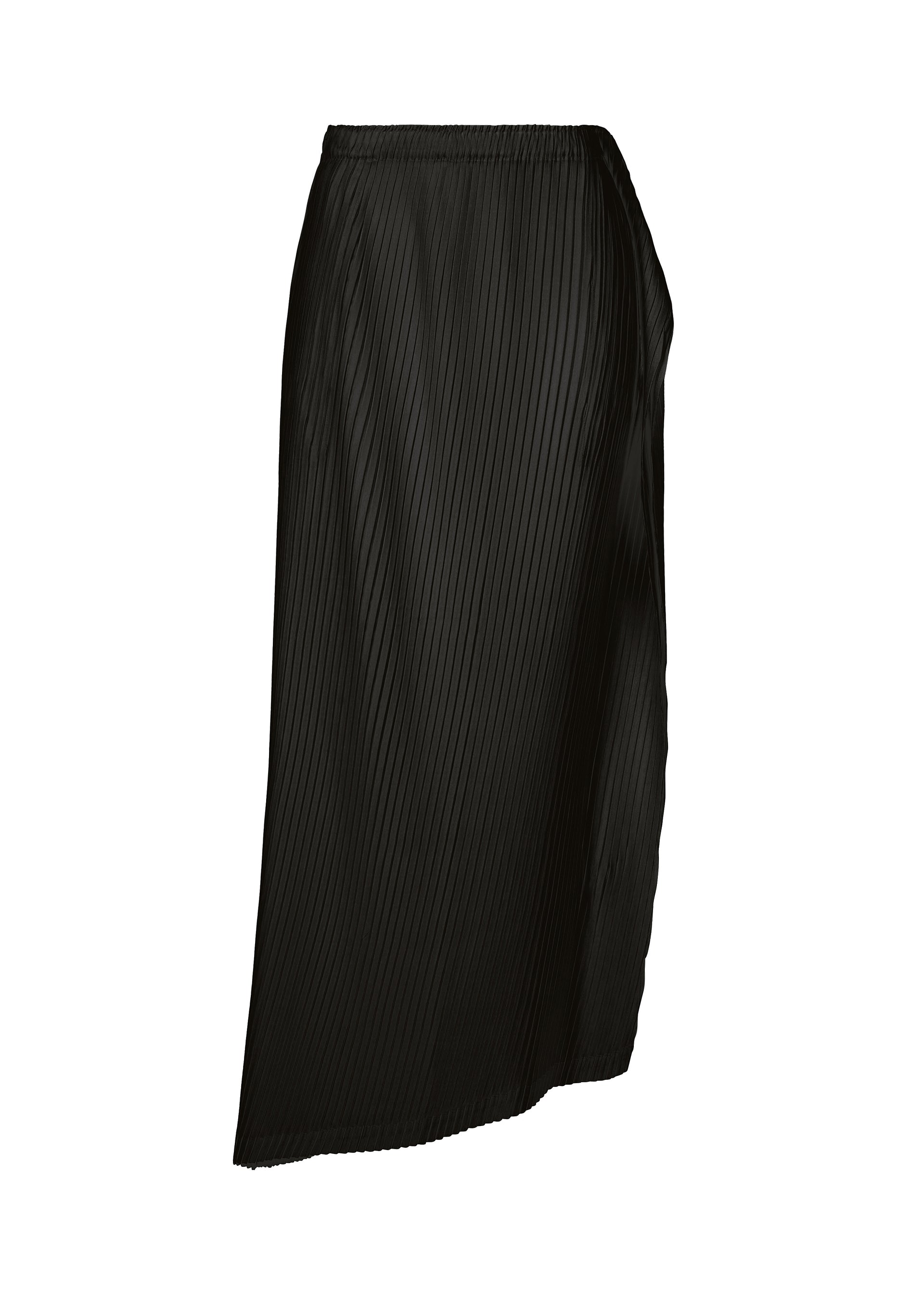 SHADOW STUDY PLEATS SOLID、ウィメンズ_スカート、ブラック