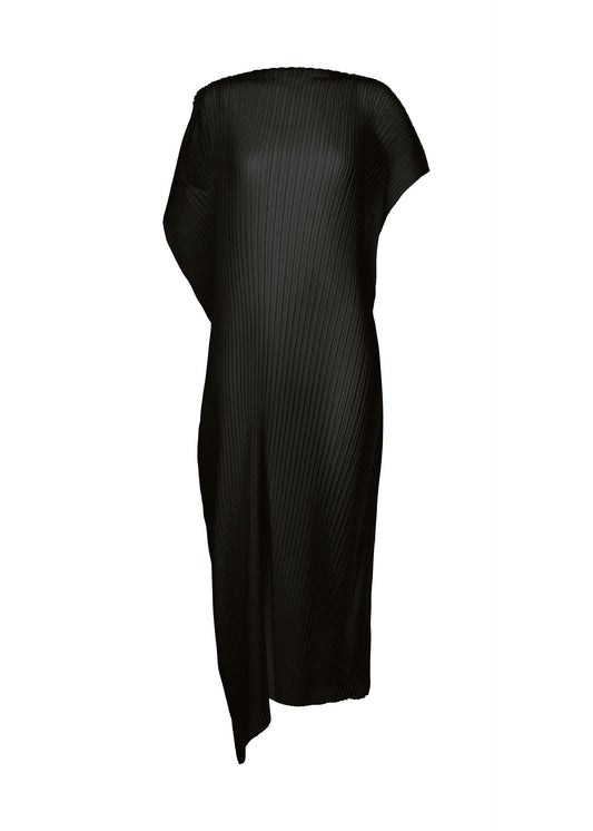 SHADOW STUDY PLEATS SOLID、ウィメンズ_ワンピース、ブラック