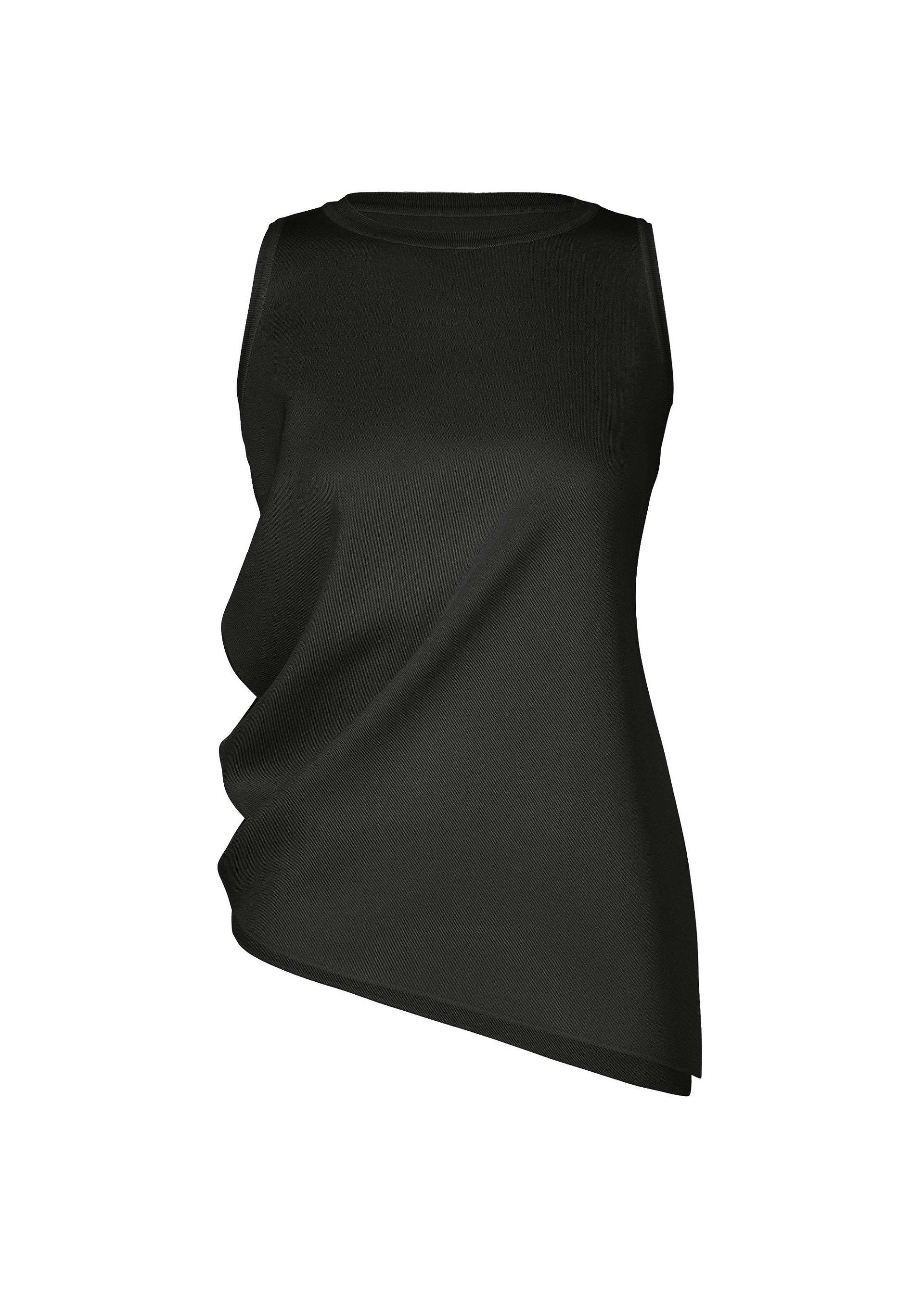 LUSTER DRAPE KNIT、ウィメンズ_ニット、ブラック