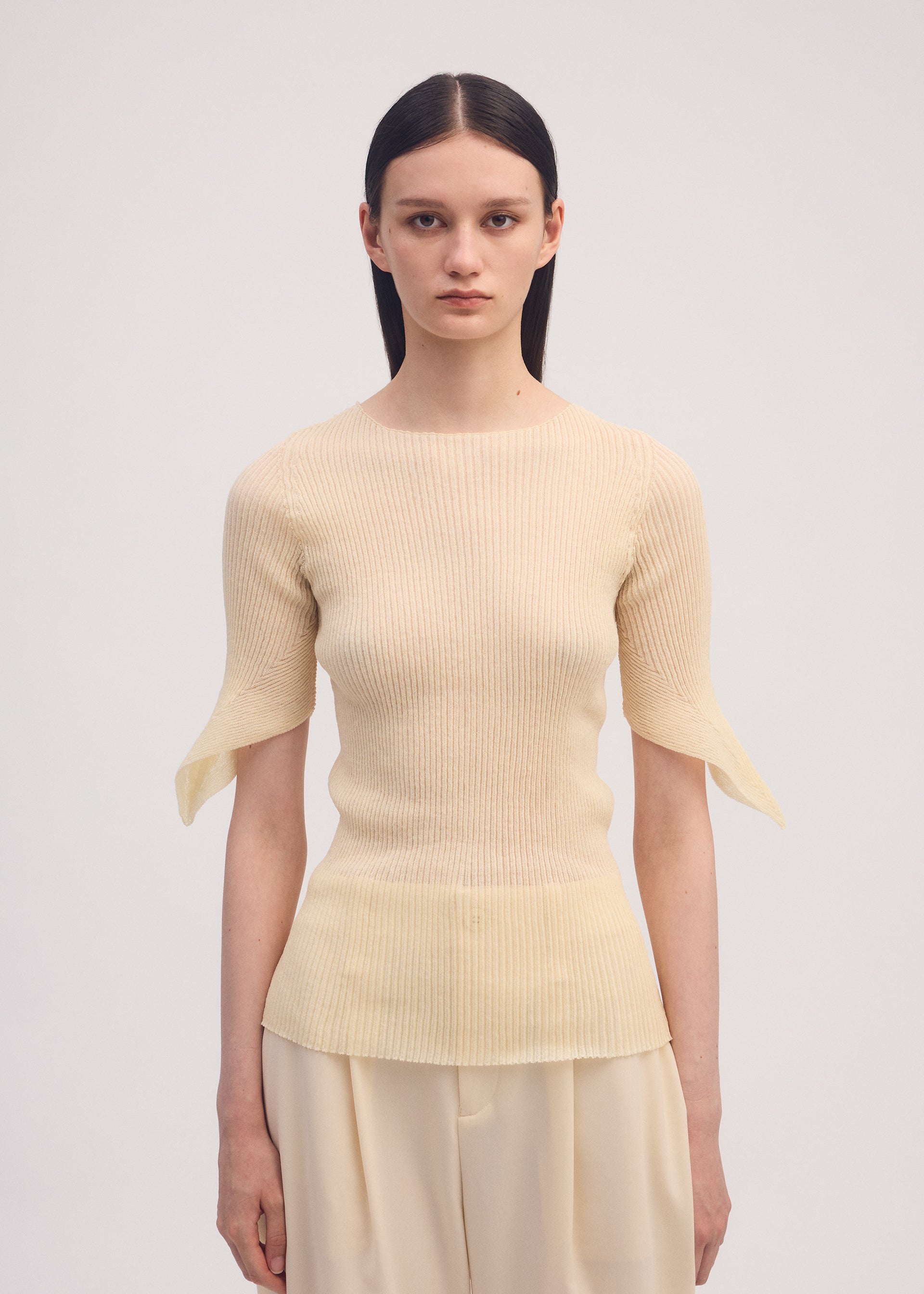 SPIKELET KNIT, WOMEN 's knit, wearing image 2