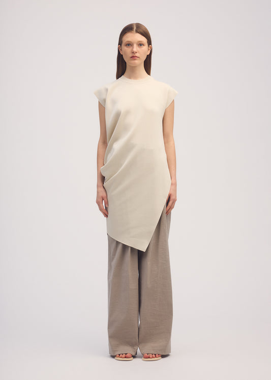 LUSTER DRAPE KNIT、ウィメンズ_ニット、着用画像1