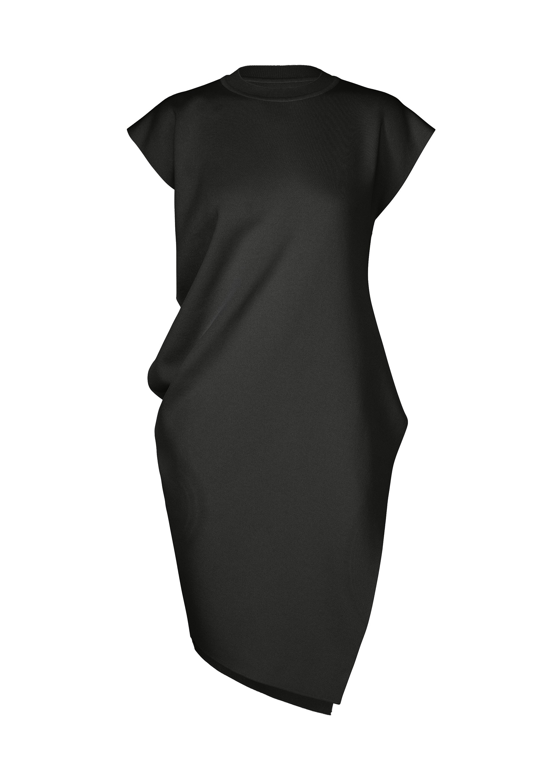 LUSTER DRAPE KNIT、ウィメンズ_ニット、ブラック