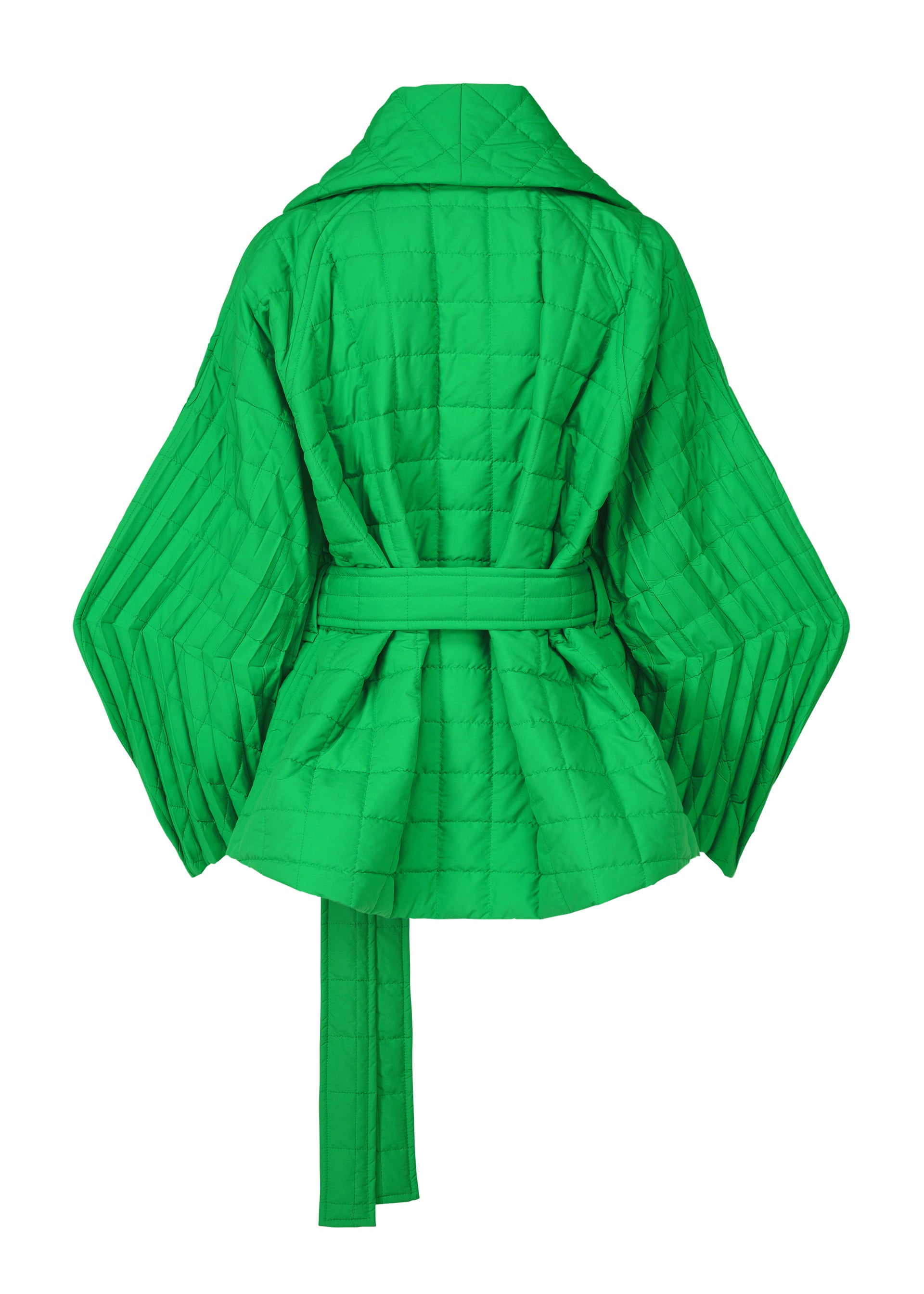 PLEATED GRID、ウィメンズ_ジャケット&コート_コート、ディテール画像1