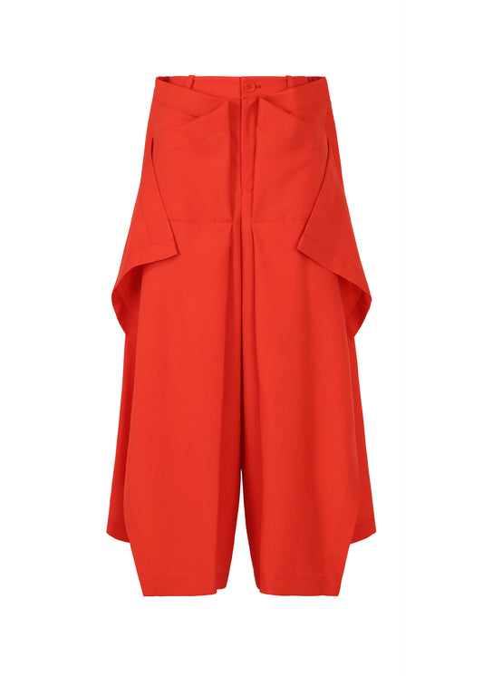UNI-FORM (WOOL)、ウィメンズ_パンツ、レッド