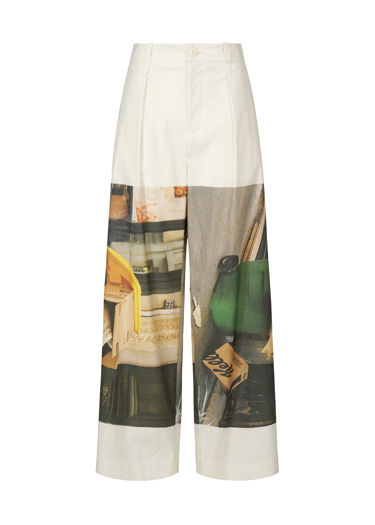 STREET VIEW、ウィメンズ_パンツ、ホワイト、ホワイト