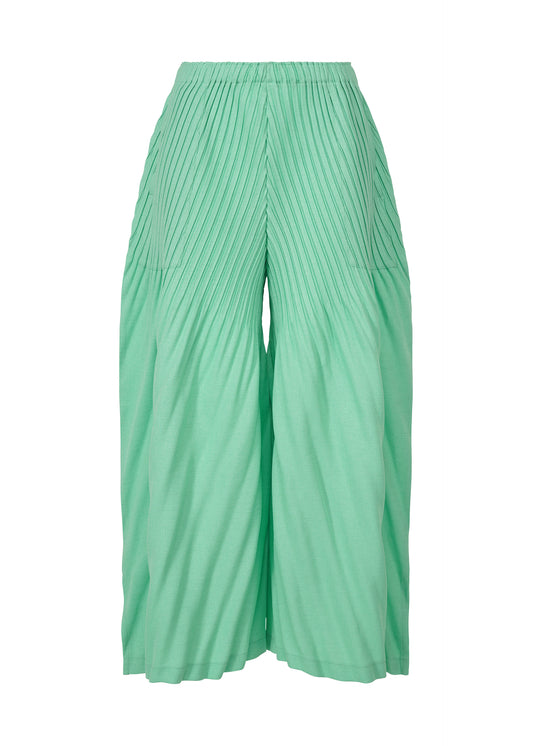 LINEN LIKE PLEATS、ウィメンズ_パンツ、グリーン