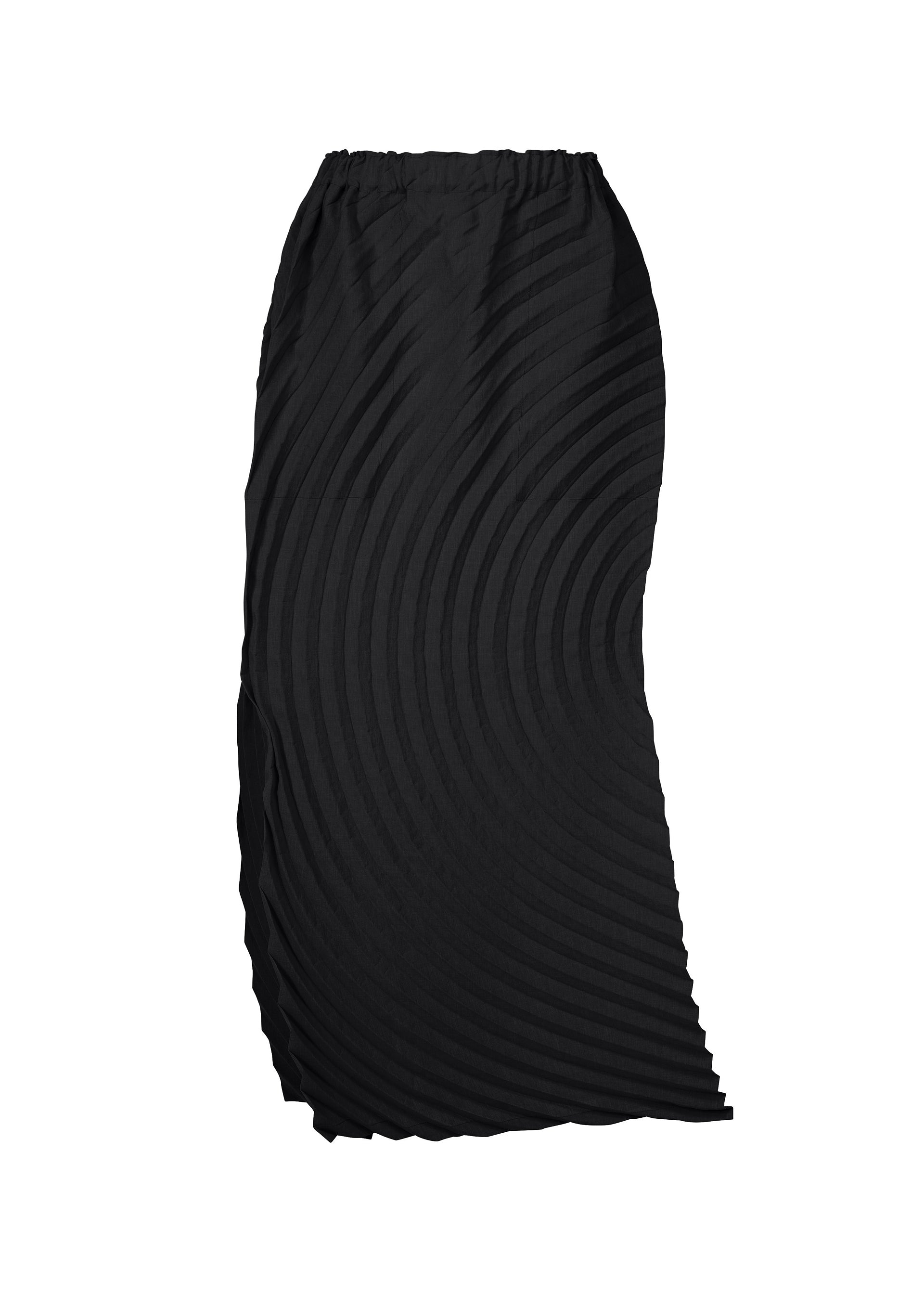 PAPER BAG PLEATS、ウィメンズ_スカート、ブラック