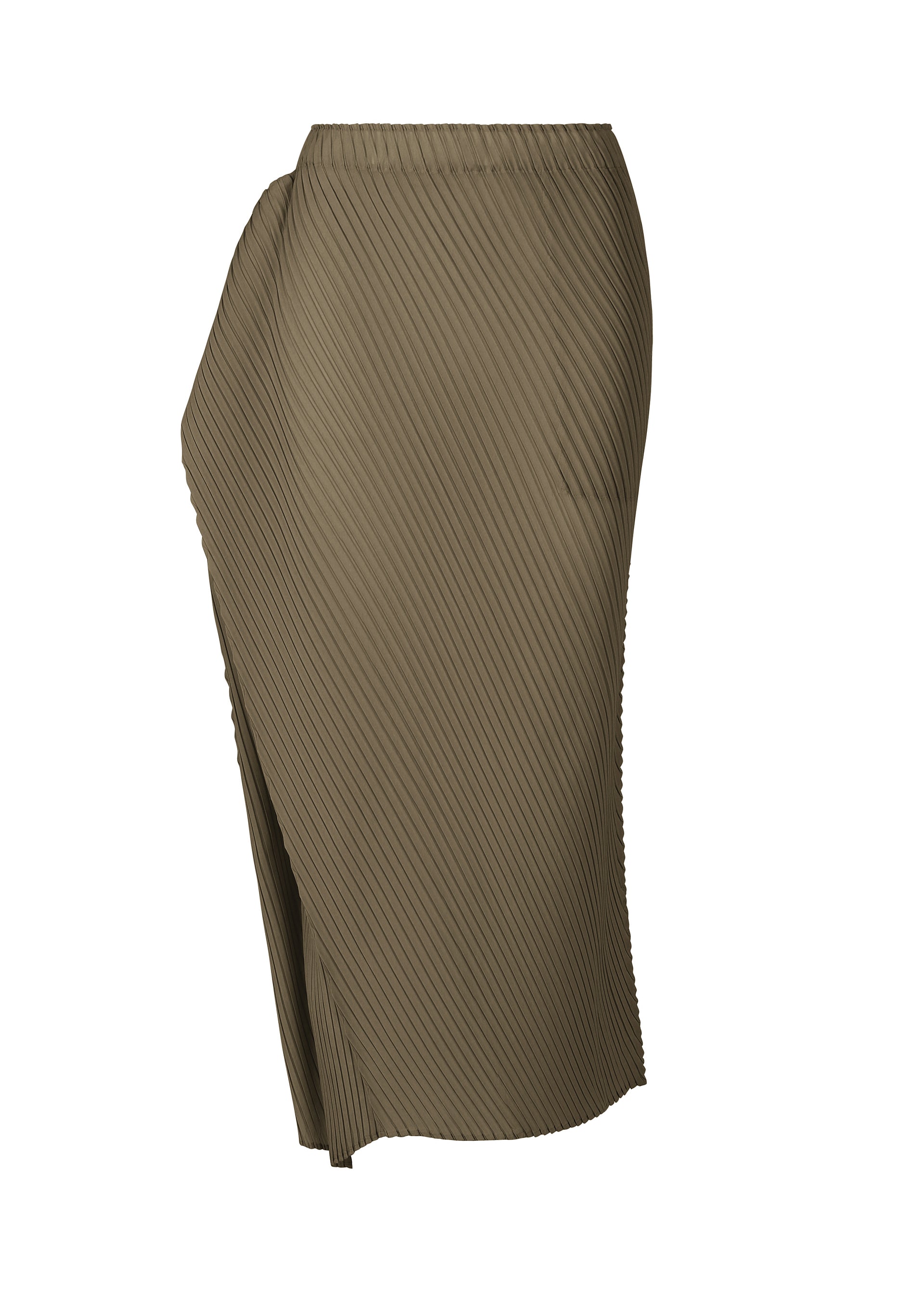 SOFT FOLD PLEATS、ウィメンズ_スカート、カーキ
