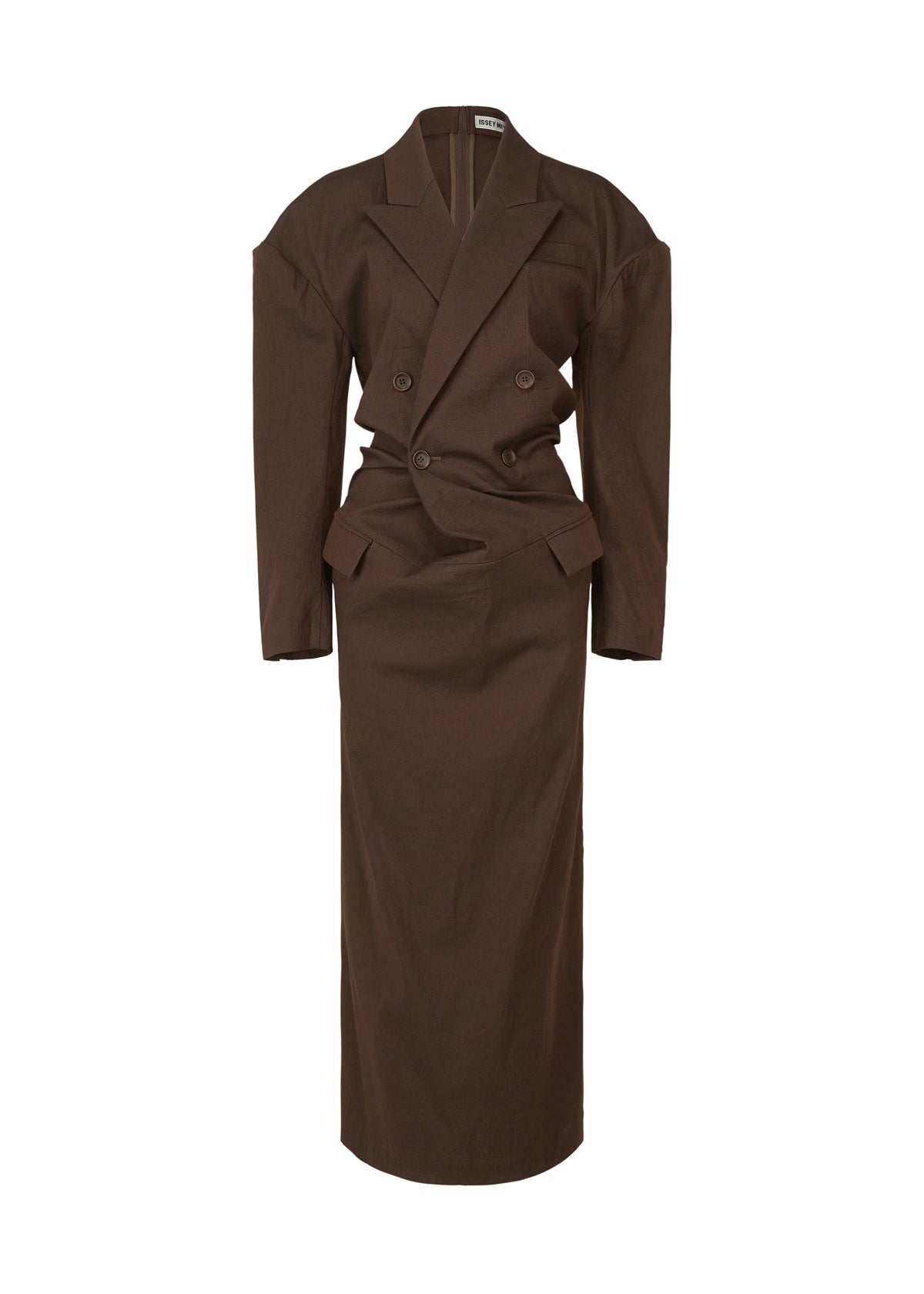 LIKE TORSO LIKE BLAZER、ウィメンズ_ワンピース、ブラウン