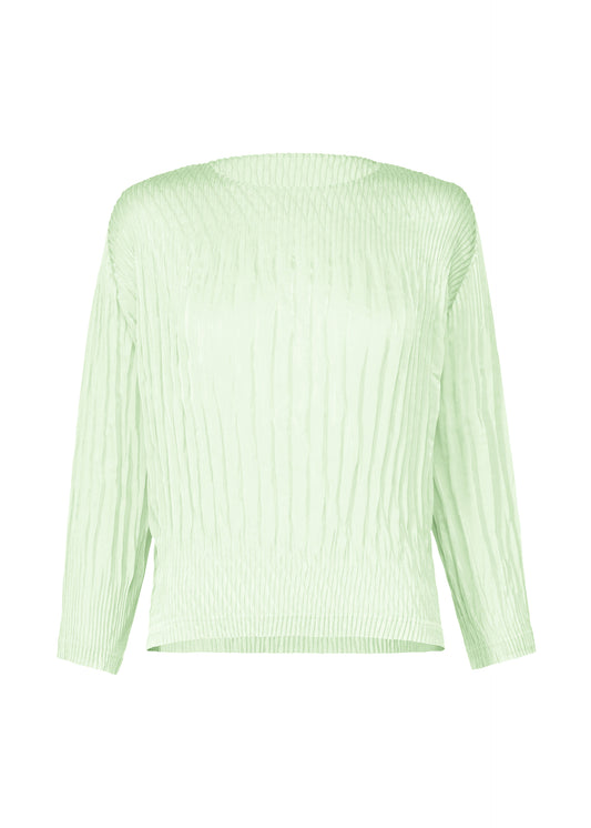 SUEDE LIKE PUFF PLEATS、ウィメンズ_トップス_トップ、グリーン