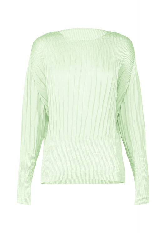SUEDE LIKE PUFF PLEATS、ウィメンズ_トップス_トップ、グリーン