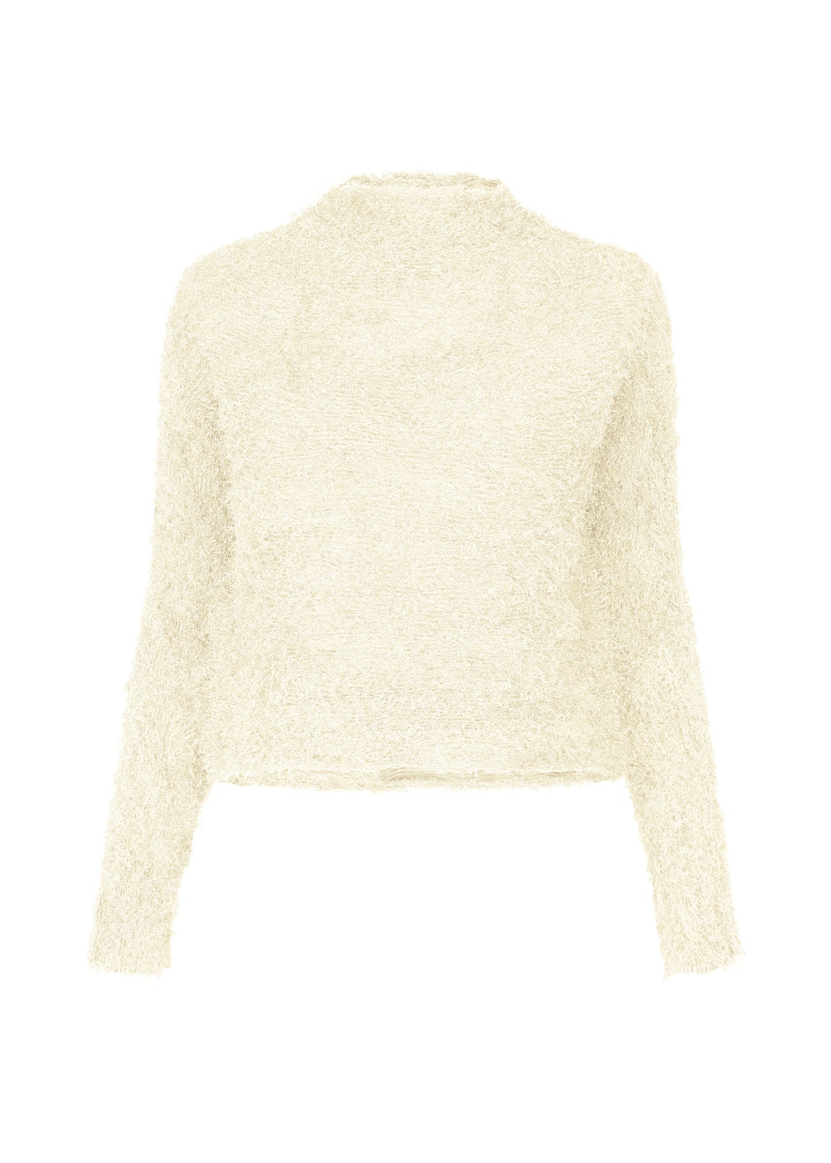 SHIFTED FUZZY PLEATS、ウィメンズ_トップス_トップ、ホワイト