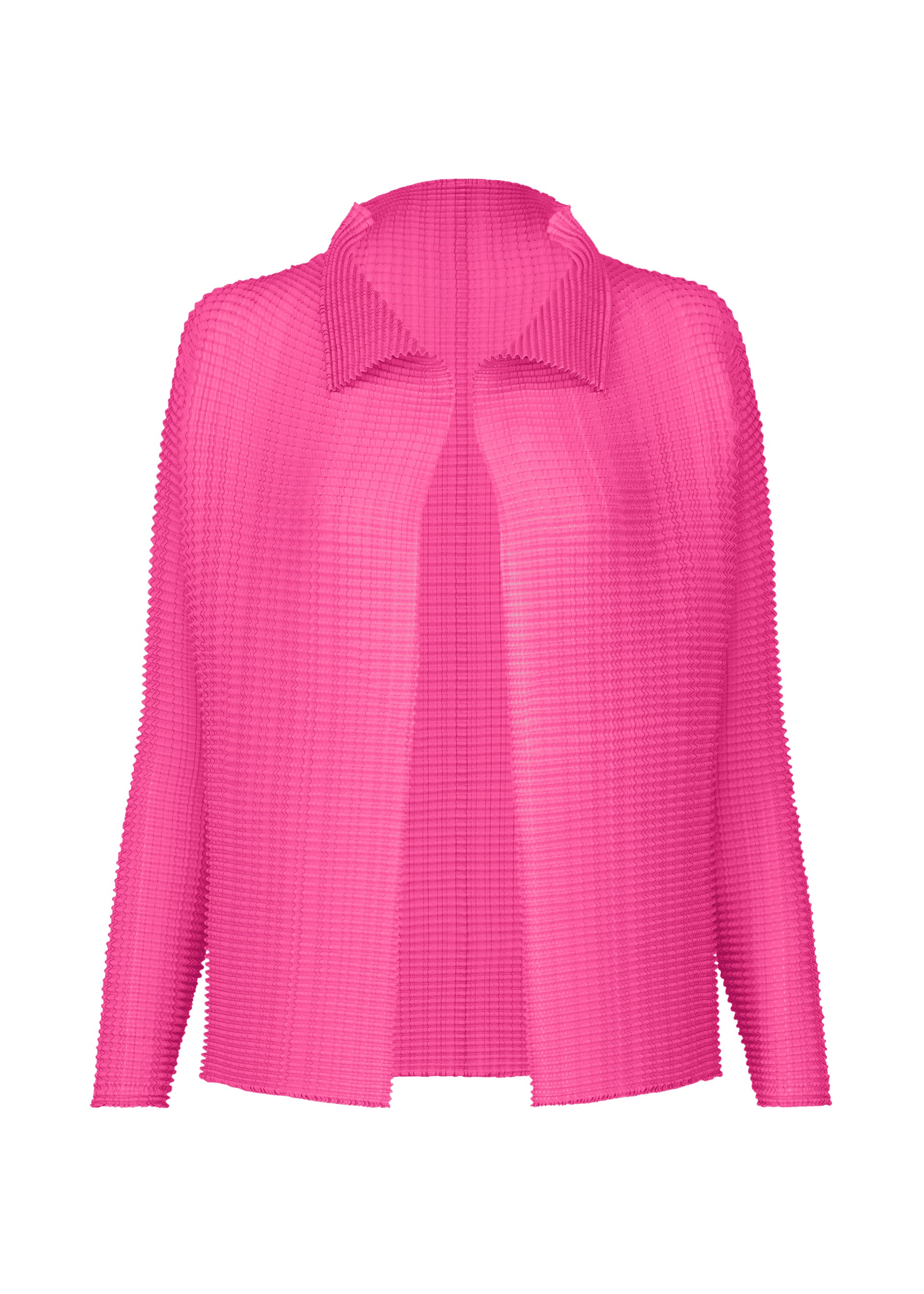 美品　ISSEY MIYAKE プリーツ加工　ロングカーディガン　レッド WOOLY PLEATS-58 – isseymiyake.com