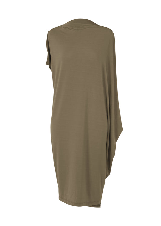 DRAPE JERSEY-58、ウィメンズ_ワンピース、カーキ