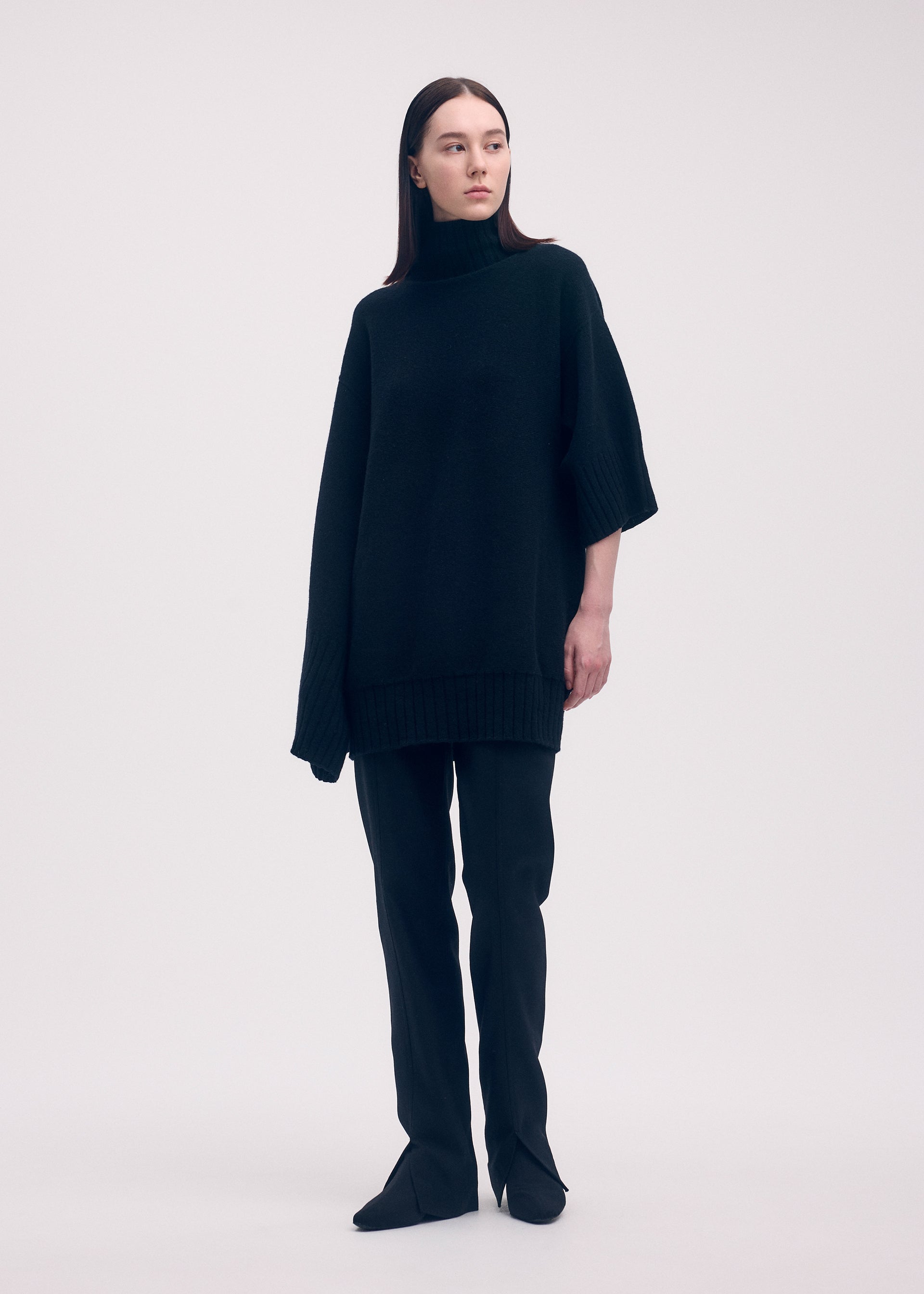 CROOKED WOOL KNIT、ウィメンズ_ニット、着用画像3