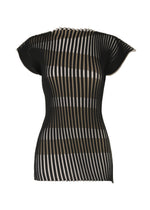 STRIPE PLATING KNIT
