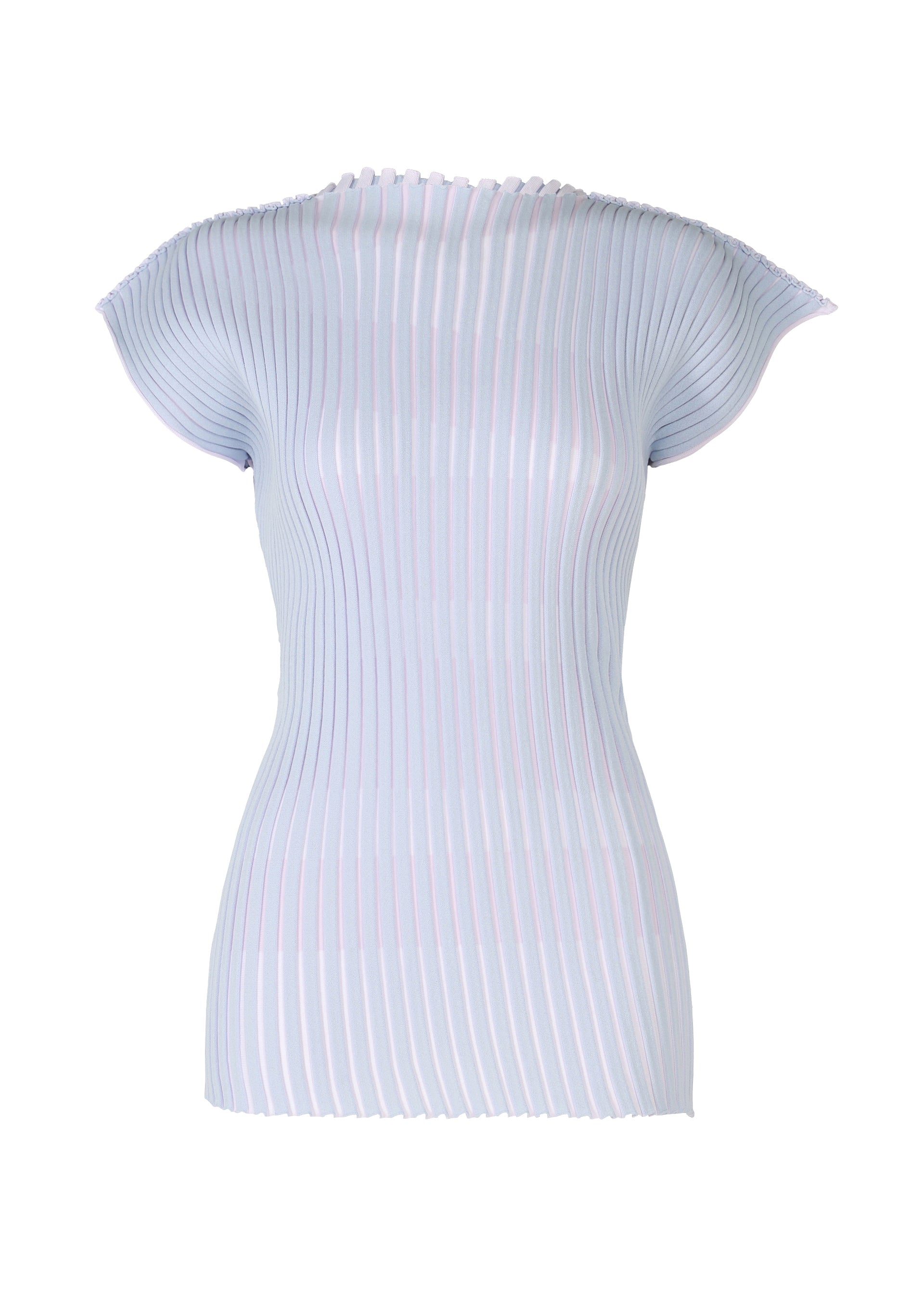 STRIPE PLATING KNIT、ウィメンズ_ニット、ネイビー