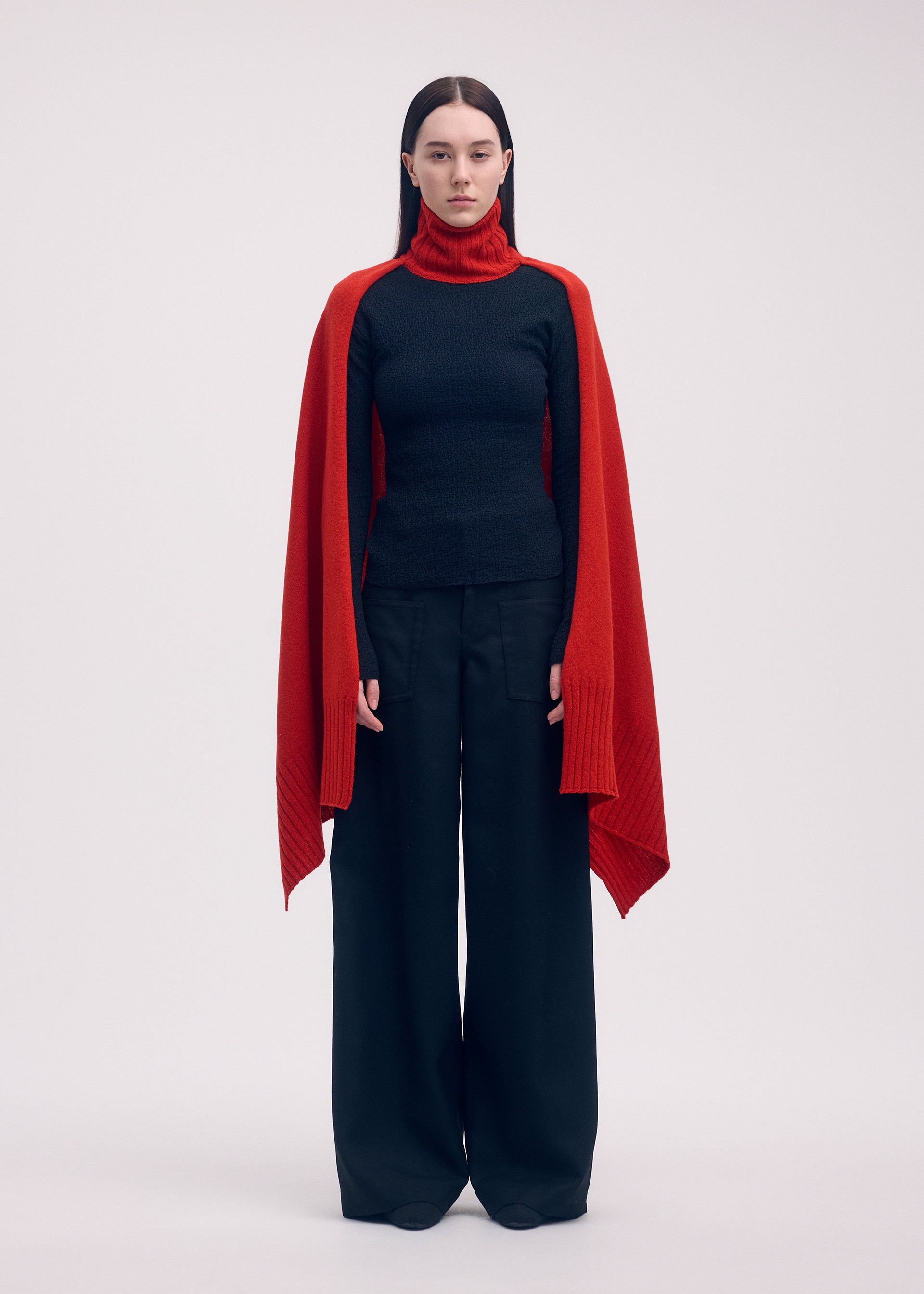 CROOKED WOOL KNIT、ウィメンズ_ニット、着用画像1