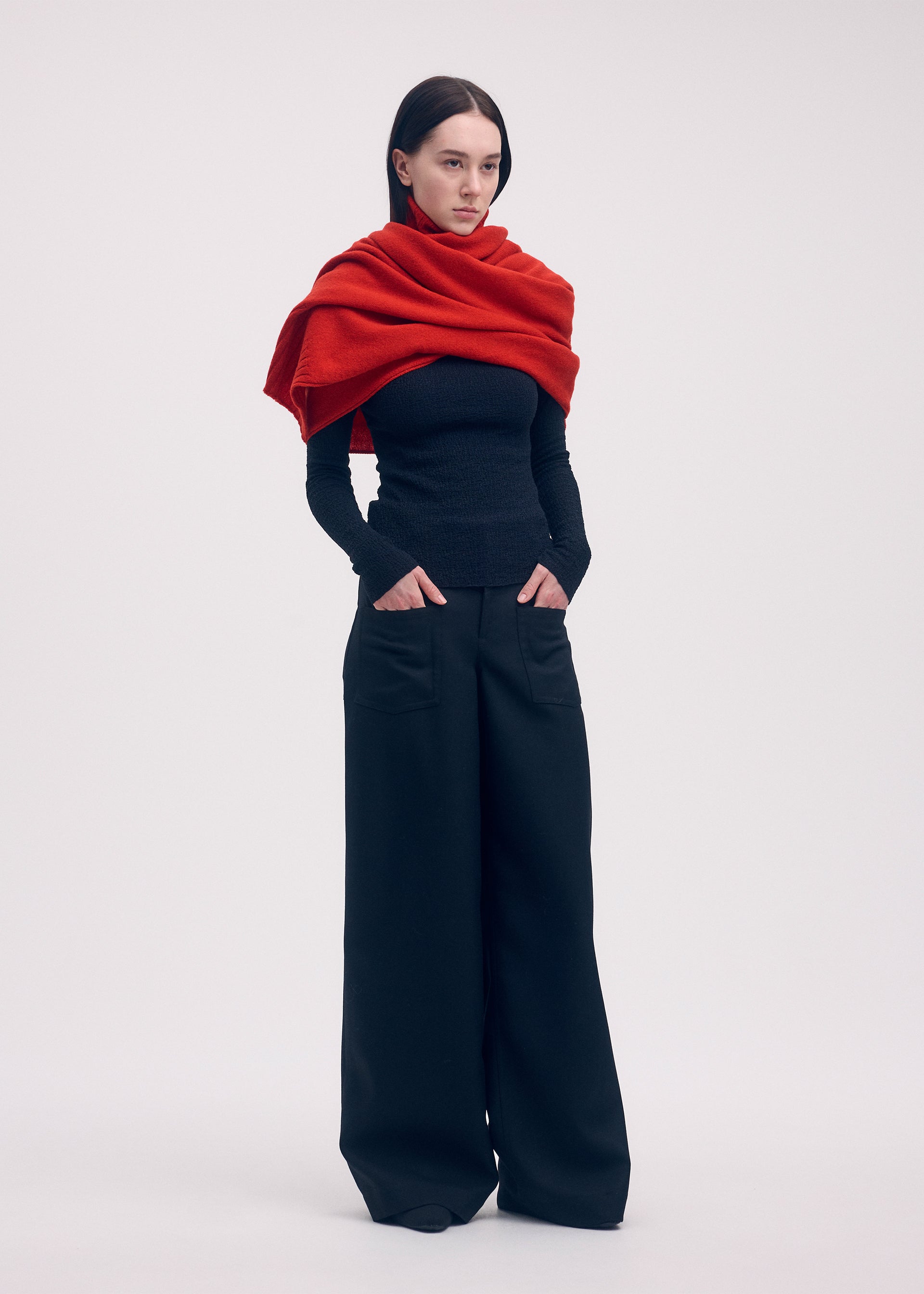 CROOKED WOOL KNIT、ウィメンズ_ニット、着用画像4