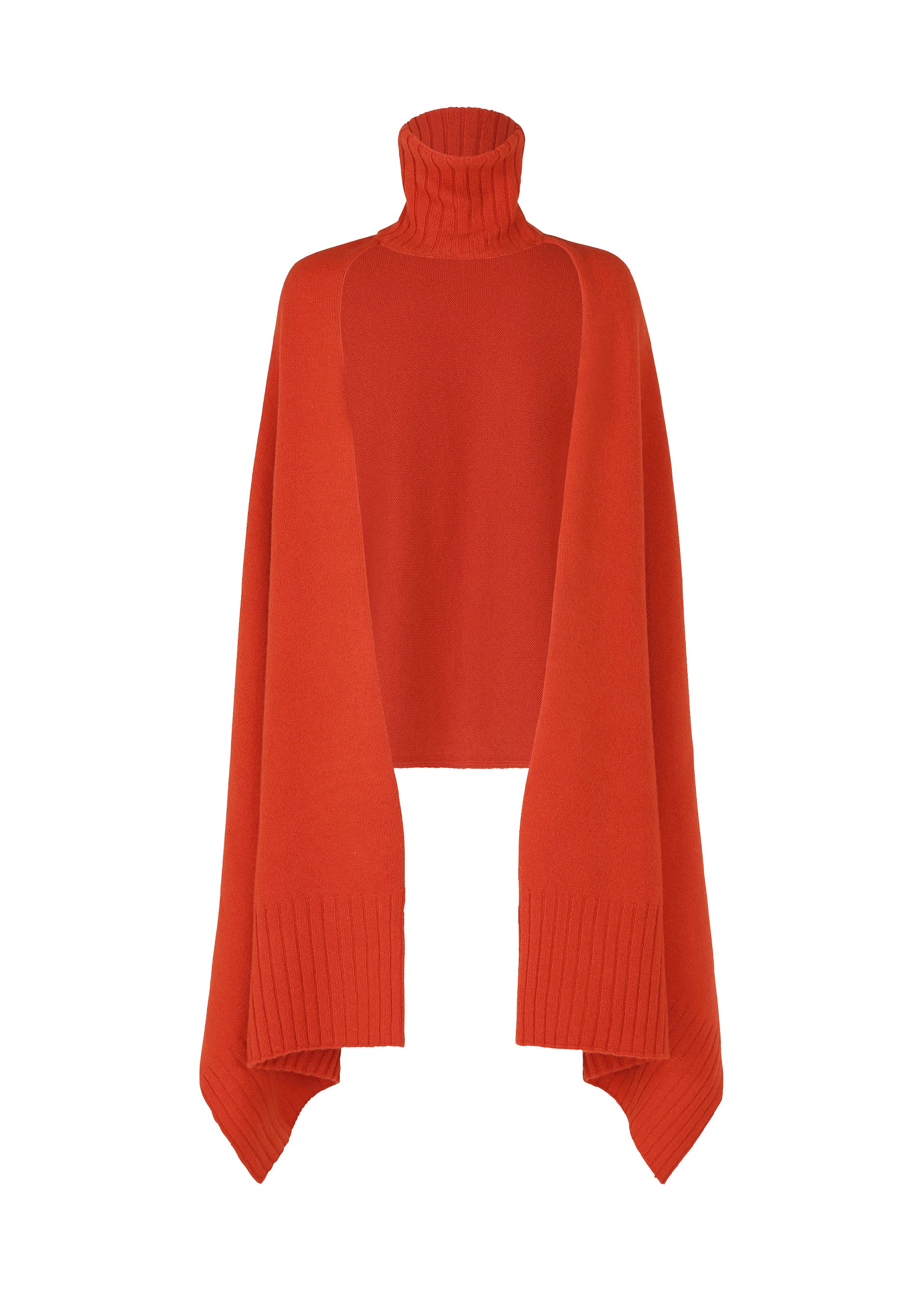 CROOKED WOOL KNIT、ウィメンズ_ニット、レッド