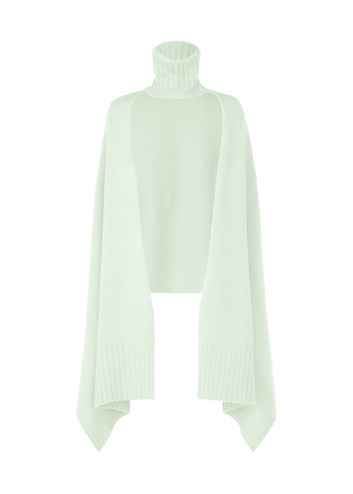 CROOKED WOOL KNIT、ウィメンズ_ニット、グリーン