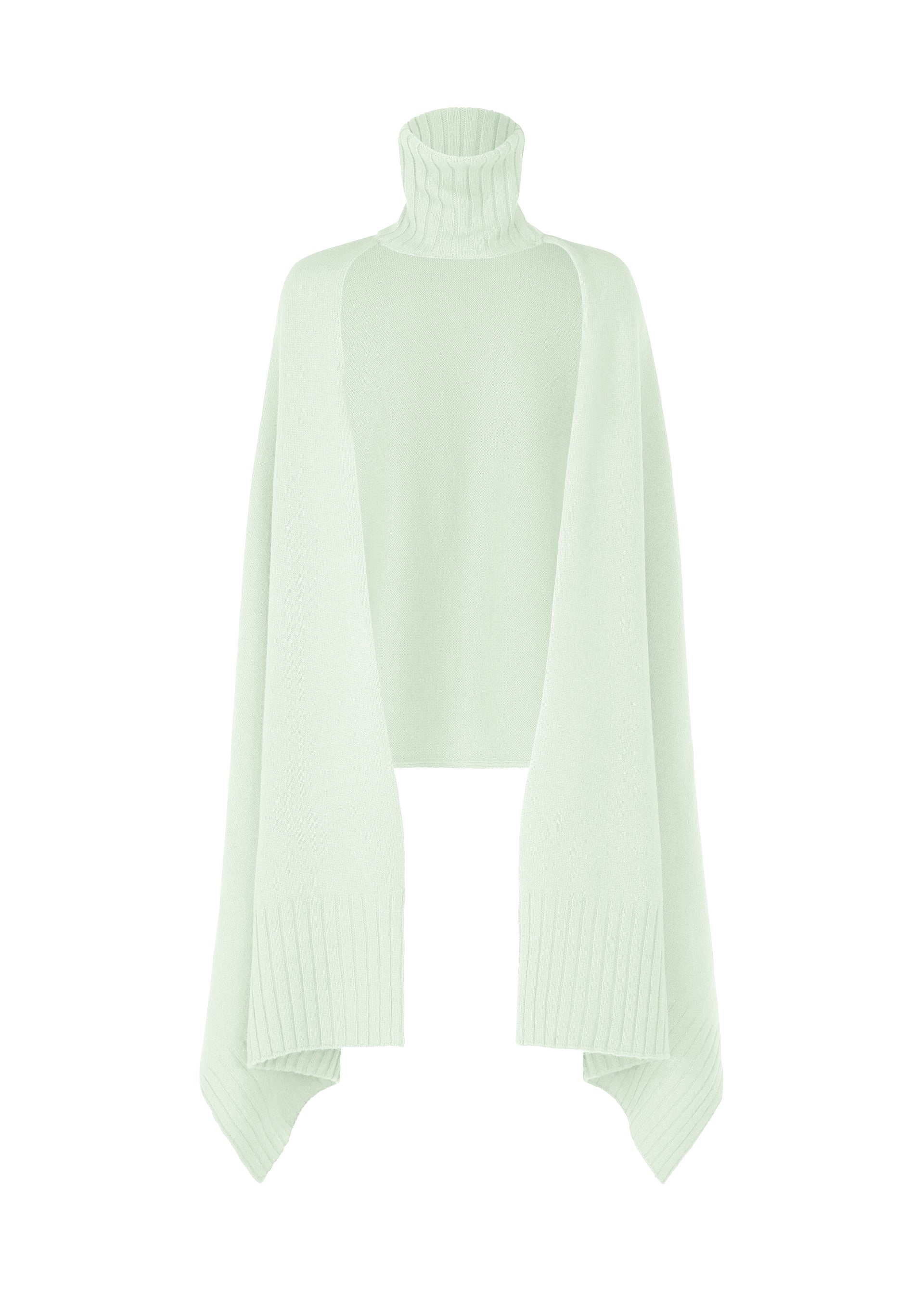 CROOKED WOOL KNIT、ウィメンズ_ニット、グリーン