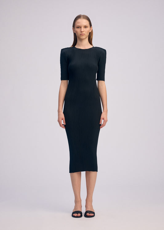 BOX SHOULDER PLEATS、ウィメンズ_ワンピース、着用画像1