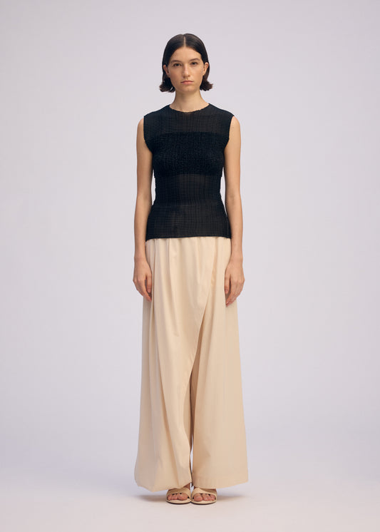 SHEER FUZZY PLEATS、ウィメンズ_トップス_トップ、着用画像1