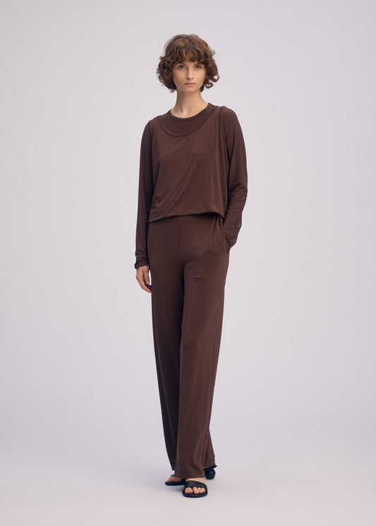 DRAPE JERSEY-66、ウィメンズ_パンツ、着用画像1