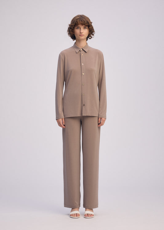 DRAPE JERSEY-66、ウィメンズ_トップス_シャツ、着用画像1