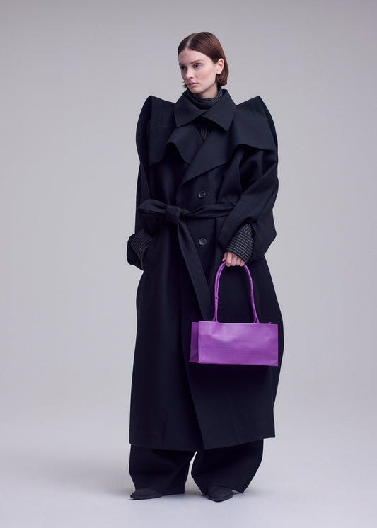 PAPER BAG(LEATHER)、バッグ&財布_ハンドバッグ、着用画像1