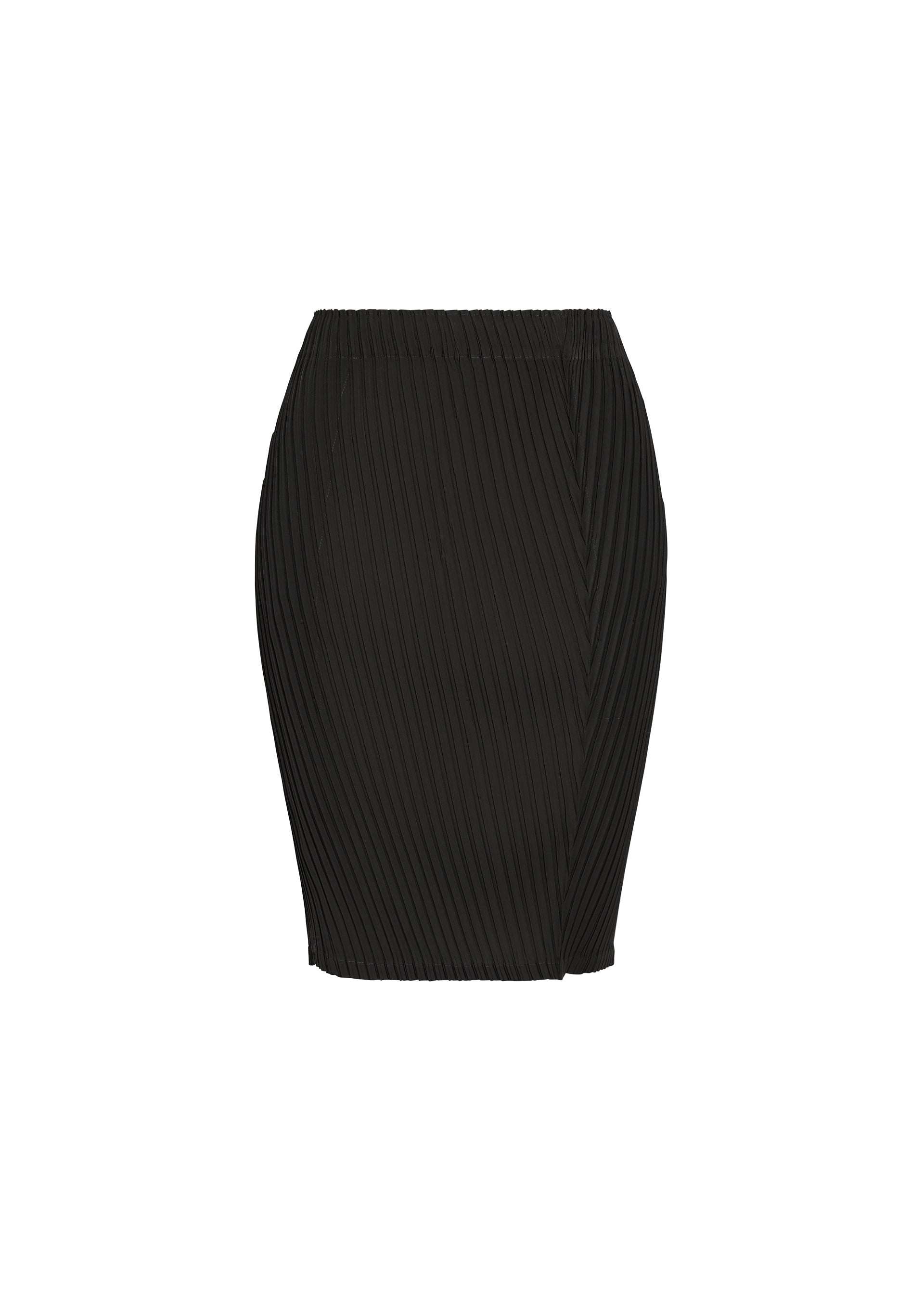 me by ISSEY MIYAKE 黒 ひざ丈スカート TUBULAR PLEATS – isseymiyake.com