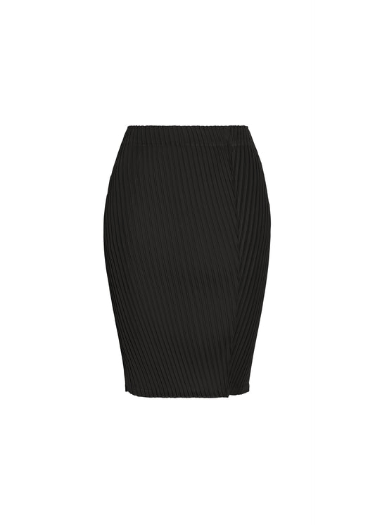 TUBULAR PLEATS、ウィメンズ_スカート、ブラック